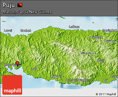 Physical 3D Map of Puju
