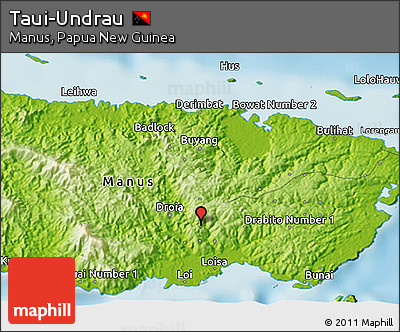 Physical 3D Map of Taui-Undrau