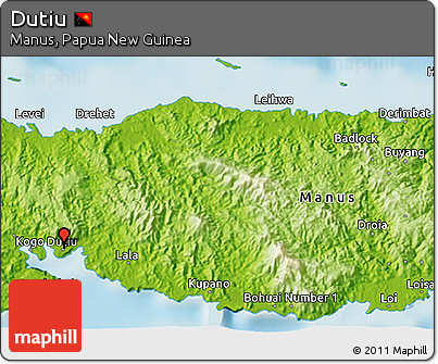 Physical 3D Map of Dutiu