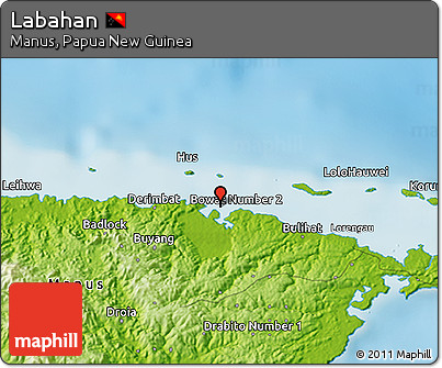 Physical 3D Map of Labahan