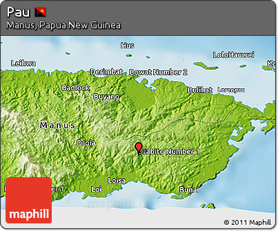 Physical 3D Map of Pau