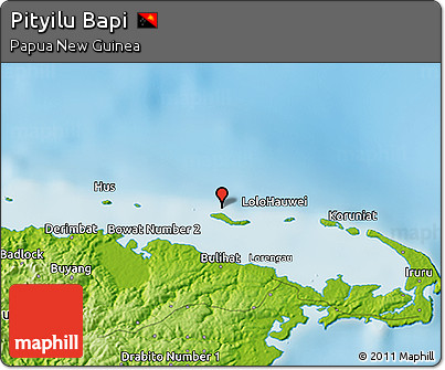 Physical 3D Map of Pityilu Bapi