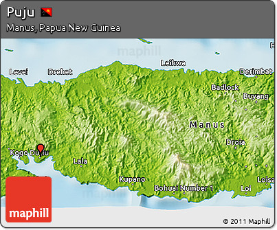 Physical 3D Map of Puju