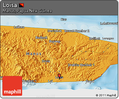 Political 3D Map of Loisa
