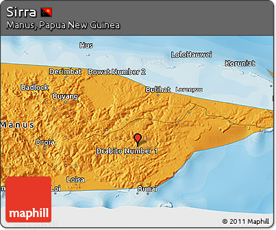 Political 3D Map of Sirra