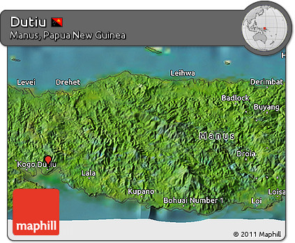 Satellite 3D Map of Dutiu