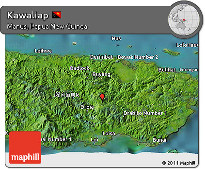 Satellite 3D Map of Kawaliap