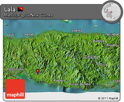 Satellite 3D Map of Lala