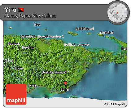 Satellite 3D Map of Yiru