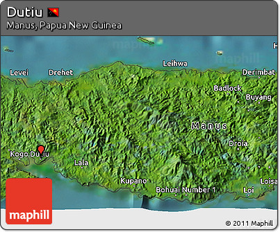 Satellite 3D Map of Dutiu