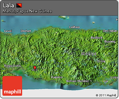 Satellite 3D Map of Lala