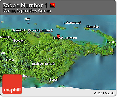 Satellite 3D Map of Sabon Number 1