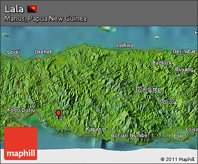 Satellite 3D Map of Lala