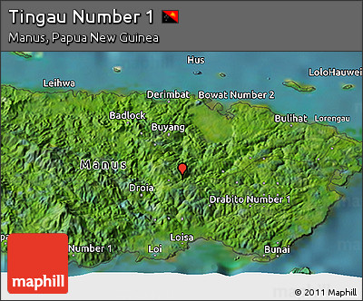 Satellite 3D Map of Tingau Number 1