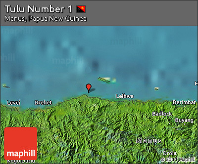 Satellite 3D Map of Tulu Number 1