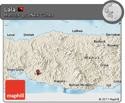 Shaded Relief 3D Map of Lala