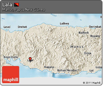 Shaded Relief 3D Map of Lala
