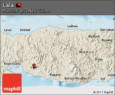 Shaded Relief 3D Map of Lala