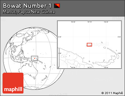 Blank Location Map of Bowat Number 1