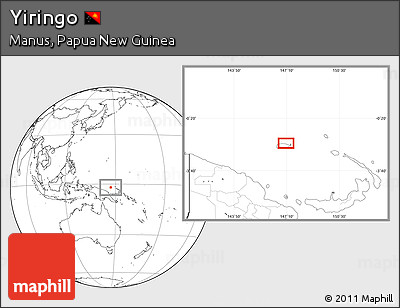 Blank Location Map of Yiringo