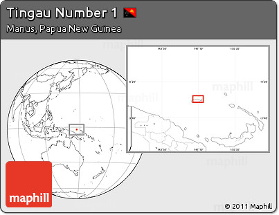 Blank Location Map of Tingau Number 1
