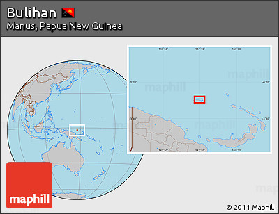 Gray Location Map of Bulihan