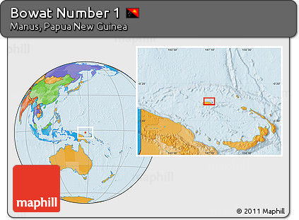 Political Location Map of Bowat Number 1