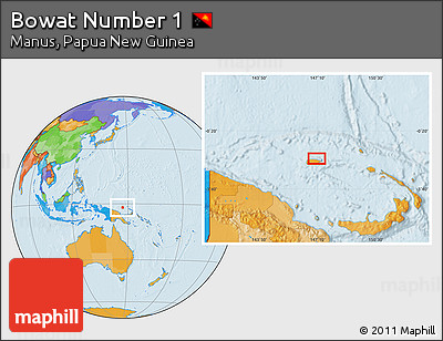 Political Location Map of Bowat Number 1
