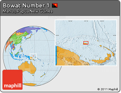 Political Location Map of Bowat Number 1