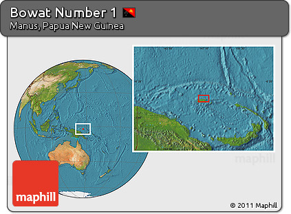 Satellite Location Map of Bowat Number 1