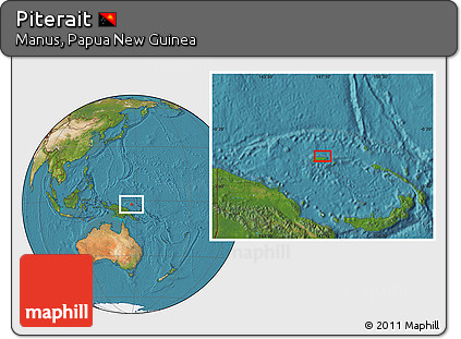 Satellite Location Map of Piterait