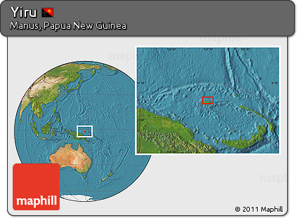 Satellite Location Map of Yiru