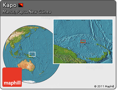 Satellite Location Map of Kapo