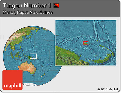 Satellite Location Map of Tingau Number 1