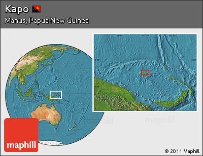 Satellite Location Map of Kapo