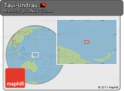 Savanna Style Location Map of Taui-Undrau