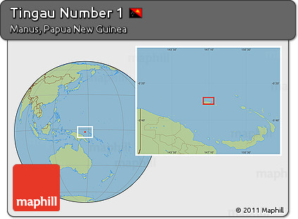 Savanna Style Location Map of Tingau Number 1