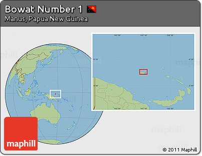 Savanna Style Location Map of Bowat Number 1