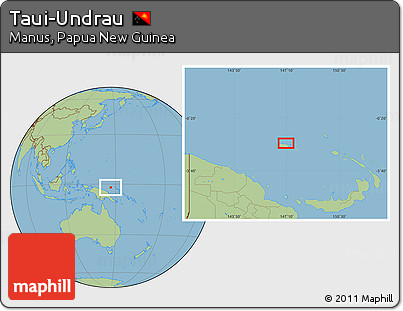 Savanna Style Location Map of Taui-Undrau