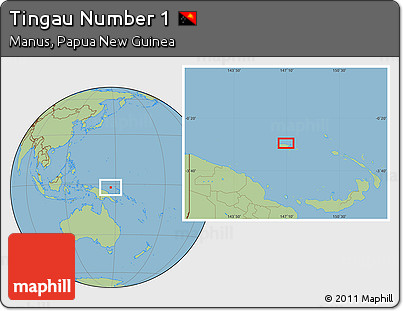 Savanna Style Location Map of Tingau Number 1