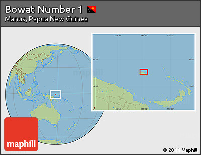 Savanna Style Location Map of Bowat Number 1