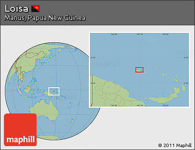 Savanna Style Location Map of Loisa