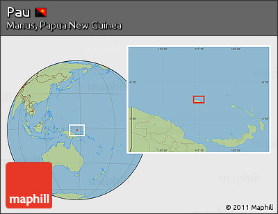 Savanna Style Location Map of Pau