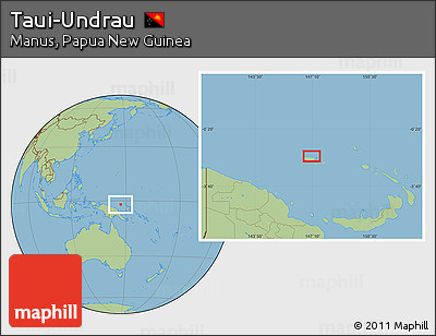 Savanna Style Location Map of Taui-Undrau