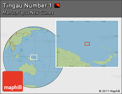Savanna Style Location Map of Tingau Number 1