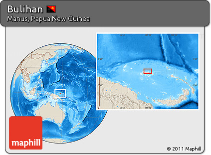 Shaded Relief Location Map of Bulihan