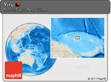 Shaded Relief Location Map of Yiru