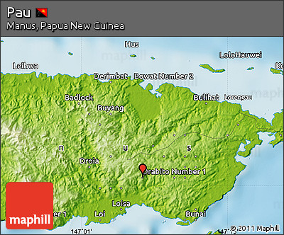 Physical Map of Pau