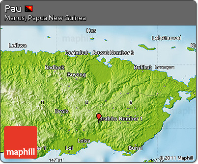 Physical Map of Pau