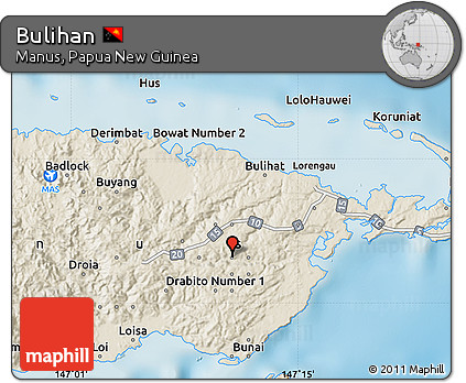 Shaded Relief Map of Bulihan